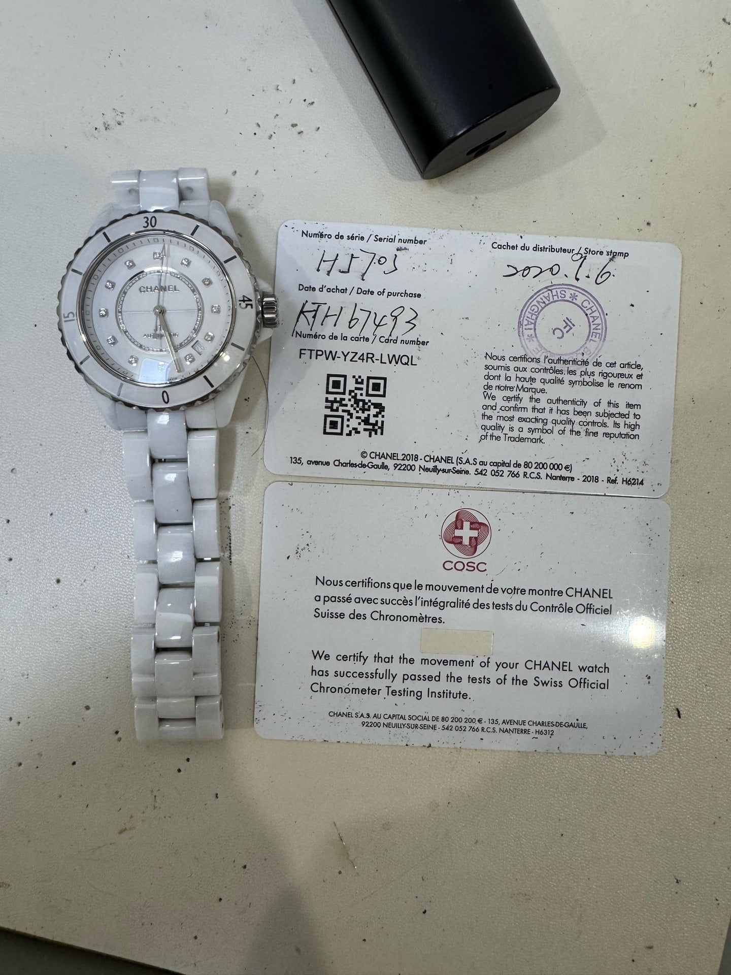 Chanel J12 Caliber 12.1 watch, 38 mm Automatic (self-winding) watch 38 x 12.6 mm H5705